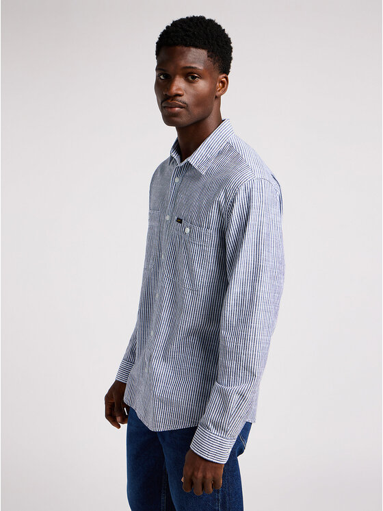 Lee Lee Camicia WORKER SHIRT Blu Regular Fit