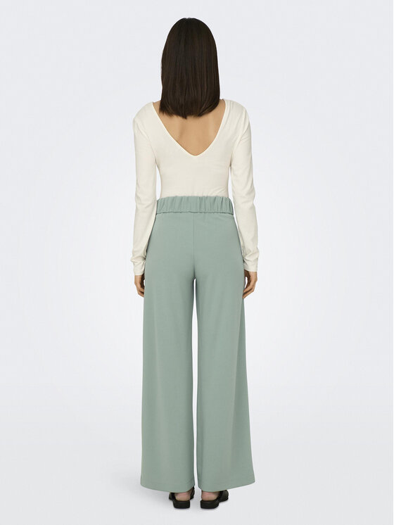 JDY JDY Штани з тканини Geggo 15208430 Зелений Wide Leg