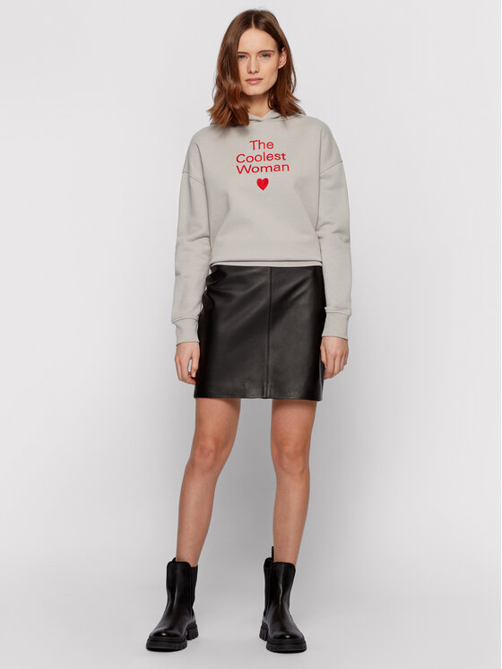 Gonna di pelle Selua_Vd 50452507 Nero Regular Fit