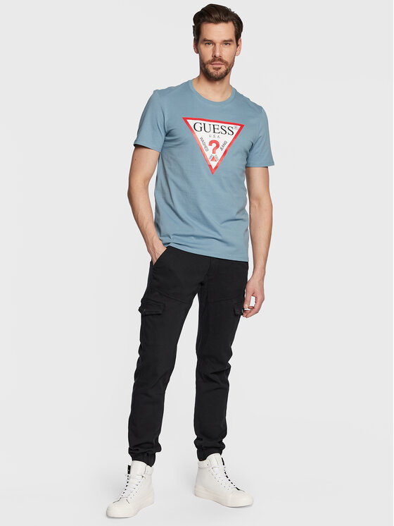 T-shirt Original Logo M2YI71 I3Z11 Blu Slim Fit