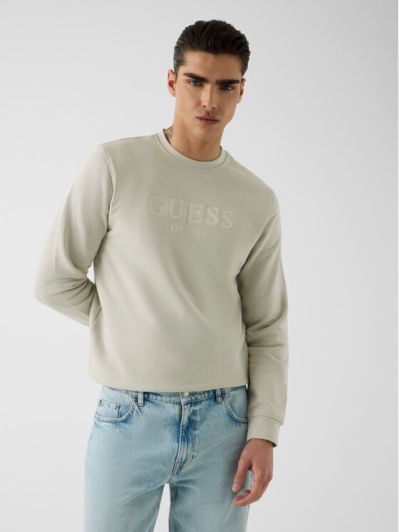 Guess Guess Bluza 182683 Szary Classic Fit
