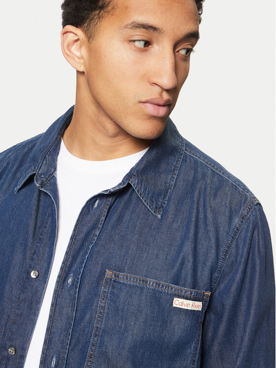 Calvin Klein Jeans Calvin Klein Jeans Koszula jeansowa J30J327022 Granatowy Regular Fit