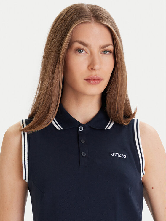 Guess Guess Kleid für den Alltag V5GK04 KCOK1 Dunkelblau Regular Fit