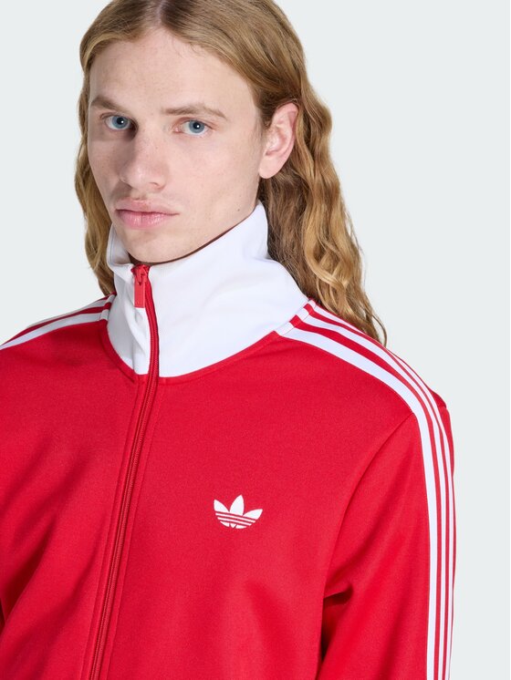 adidas adidas Bluza CLASSIC Czerwony Slim Fit