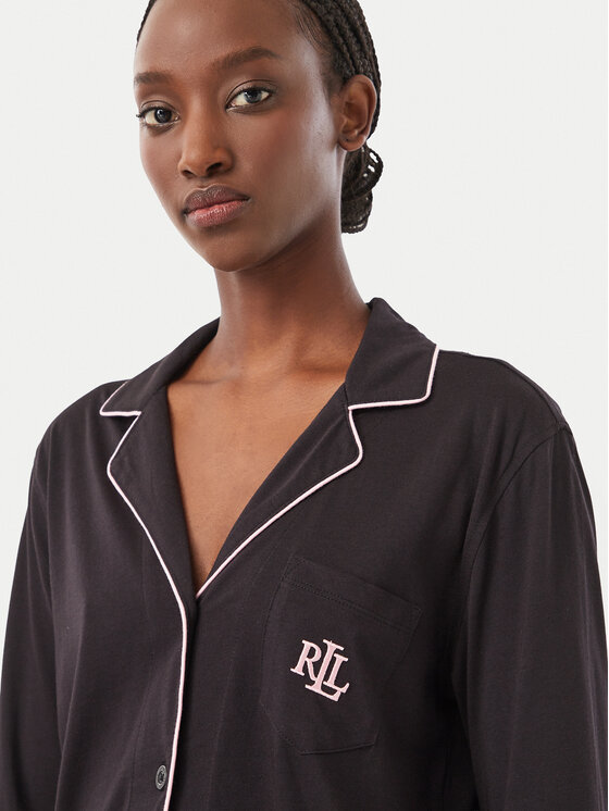 LAUREN RALPH LAUREN LAUREN RALPH LAUREN Pijama ILN92528 Negru Regular Fit