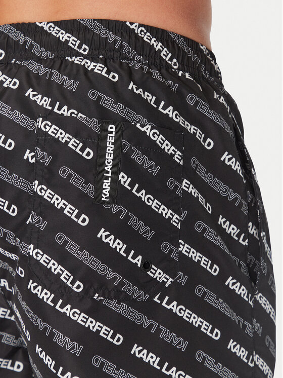 KARL LAGERFELD KARL LAGERFELD Plaukimo šortai A2M46063 Juoda Regular Fit