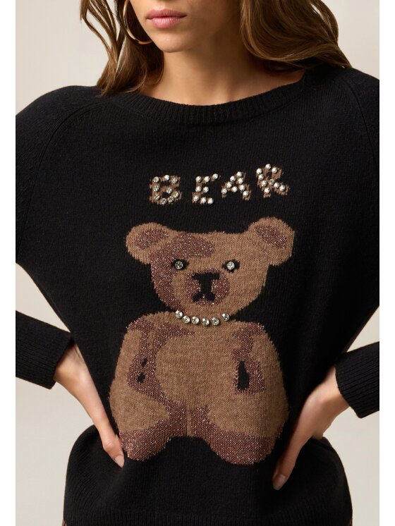 Oltre Oltre Cardigan M371J005115N033 Nero Regular Fit