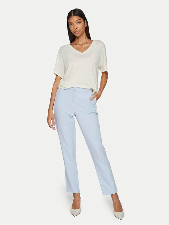 Vila Vila T-krekls Abella 14089540 Balts Relaxed Fit