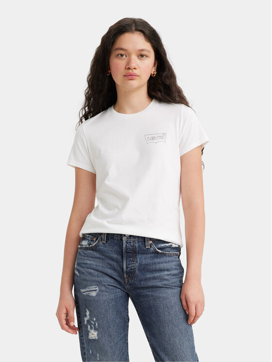 Levi's® Levi's® Tričko The Perfect 17369-2434 Biela Standard Fit