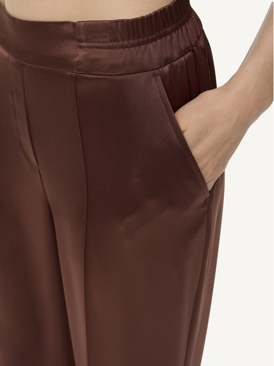 KMX Studio KMX Studio Spodnie materiałowe 809960005 Brązowy Straight Fit