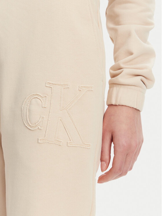 Calvin Klein Jeans Calvin Klein Jeans Pantaloni trening J20J225355 Bej Regular Fit