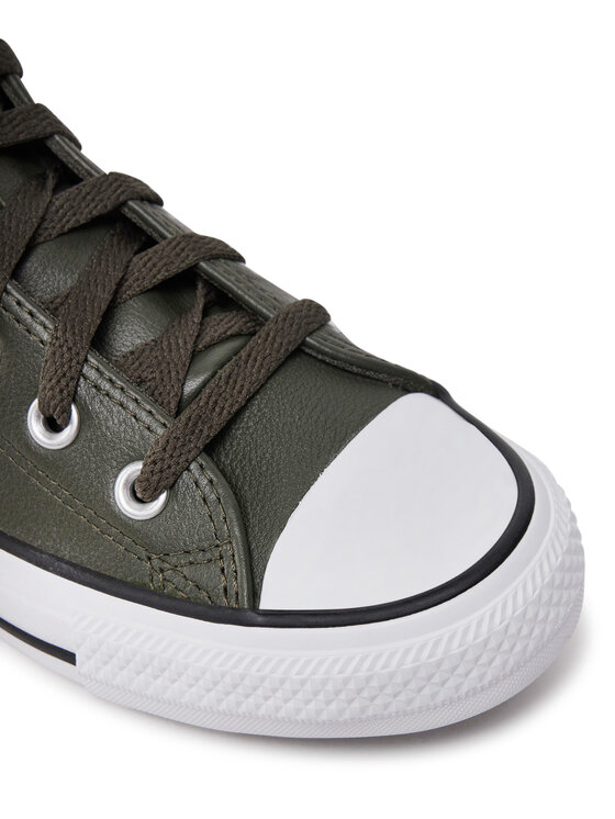 Converse Converse Trampki Chuck Taylor All Star Faux Leather Hi A09481C 371 Zielony