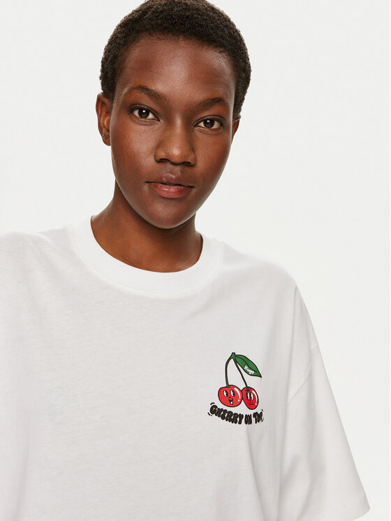 HUGO Hugo T-shirt 50521229 Bijela Oversize