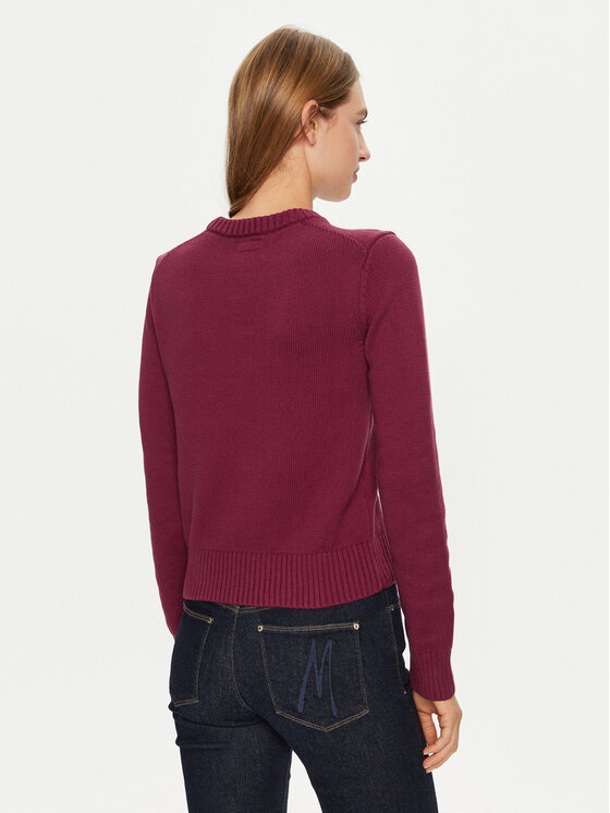 Guess Jeans Guess Jeans Džemperis W4BR10 Z3HM1 Bordo Regular Fit