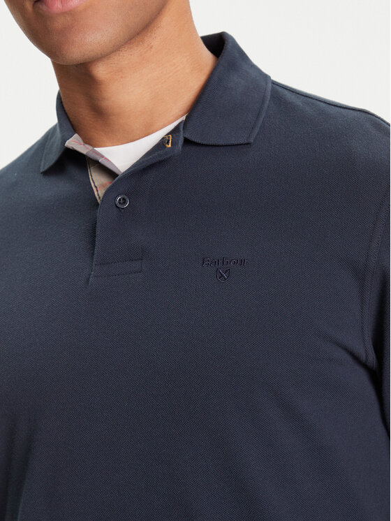 Barbour Barbour Polo Tartan MML0705NY91 Granatowy Regular Fit