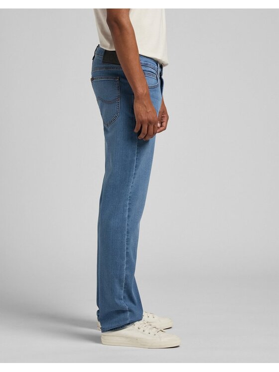 Lee Lee Jeansy DAREN ZIP FLY Niebieski Straight Fit