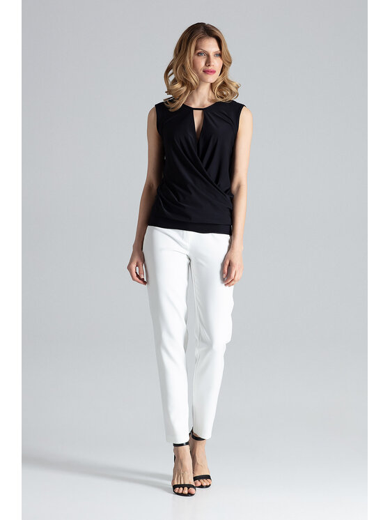 FIGL FIGL Blúzka M337 Čierna Regular Fit