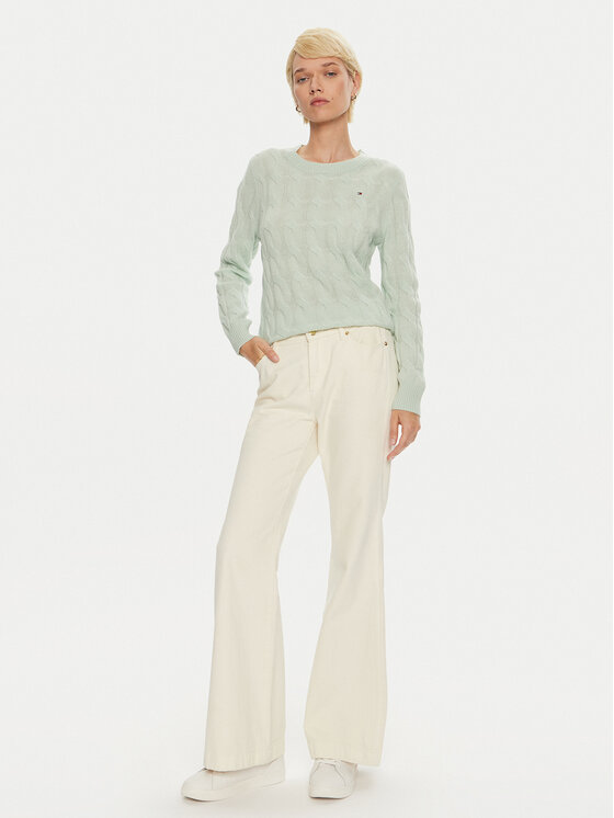 Tommy Hilfiger Tommy Hilfiger Пуловер WW0WW43586 Зелен Regular Fit