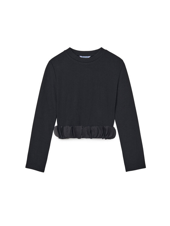 Mayoral Mayoral Μπλουζάκι 7030 Μαύρο Regular Fit