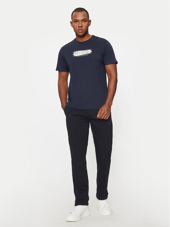 Guess Guess T-shirt M4BI61 K9RM1 Blu scuro Regular Fit