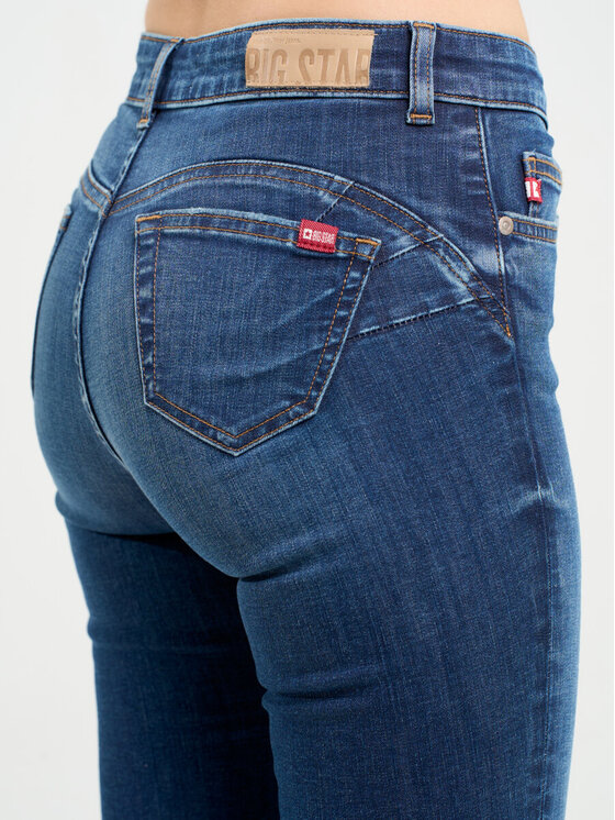 BIG STAR BIG STAR Jeansy MELINDA HIGH WAIST_521_190 Granatowy Slim Fit