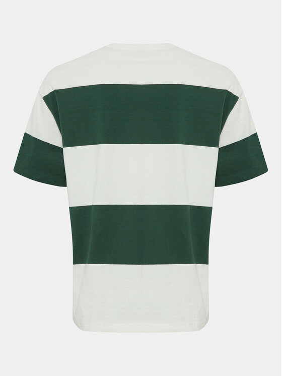 Solid Solid T-Shirt Ijam 21108144 Zielony Regular Fit