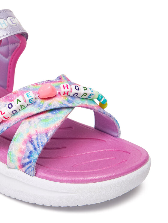 Skechers Skechers Sandały Jumpsters Sandal-Tie Dye Bffs 303045L/LVMT Fioletowy