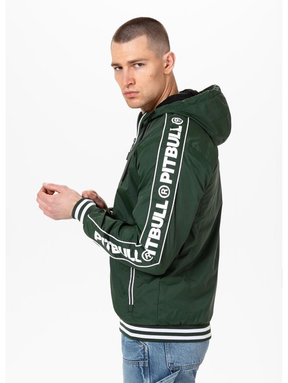 PITBULL PITBULL Kurtka przejściowa Kurtka Zielony Regular Fit