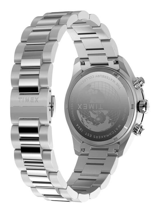 Timex Timex Zegarek TW2Y19200 Srebrny