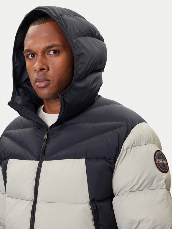 Napapijri Napapijri Zimní bunda A-Molveno NP0A88V2 Šedá Regular Fit