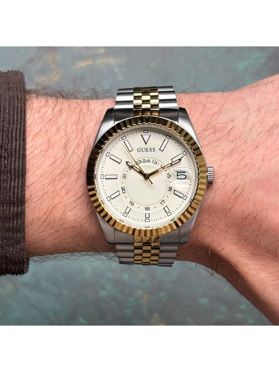 Guess Guess Zegarek GW0977G6 Srebrny