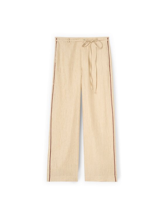 Motivi Motivi Pantaloni di tessuto P03ZQ004789N002 Crema Over Fit