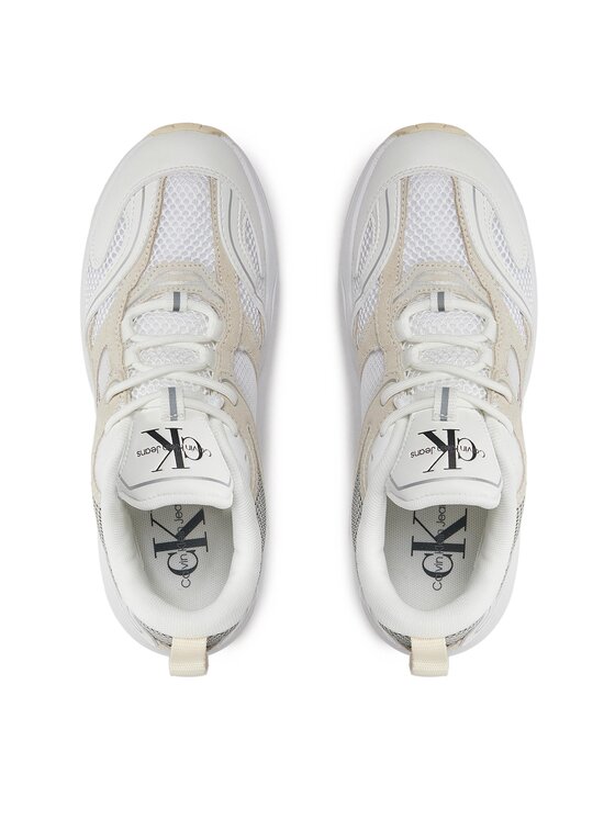 Calvin Klein Jeans Calvin Klein Jeans Снікерcи Retro Tennis Su-Mesh Wn YW0YW00891 Білий