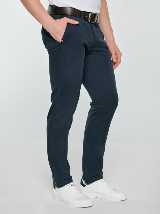 BIG STAR BIG STAR Chinosy Erhat 404 Granatowy Chino Fit
