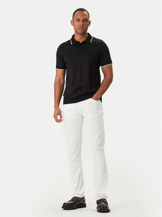 KARL LAGERFELD KARL LAGERFELD Поло 745080 562200 Чорний Regular Fit