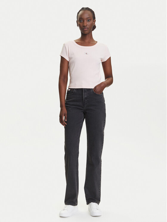 Calvin Klein Jeans Calvin Klein Jeans Tričko LV047C200G Ružová Slim Fit