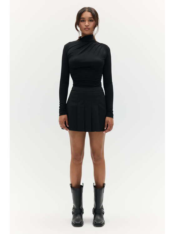 BENU BENU Mini sukňa Spódnica mini Čierna Regular Fit