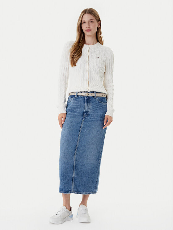 Tommy Hilfiger Tommy Hilfiger Farmer szoknya WW0WW46503 Kék Regular Fit