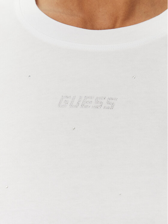 Guess Guess T-Shirt V5GI00 I3Z14 Biały Boxy Fit