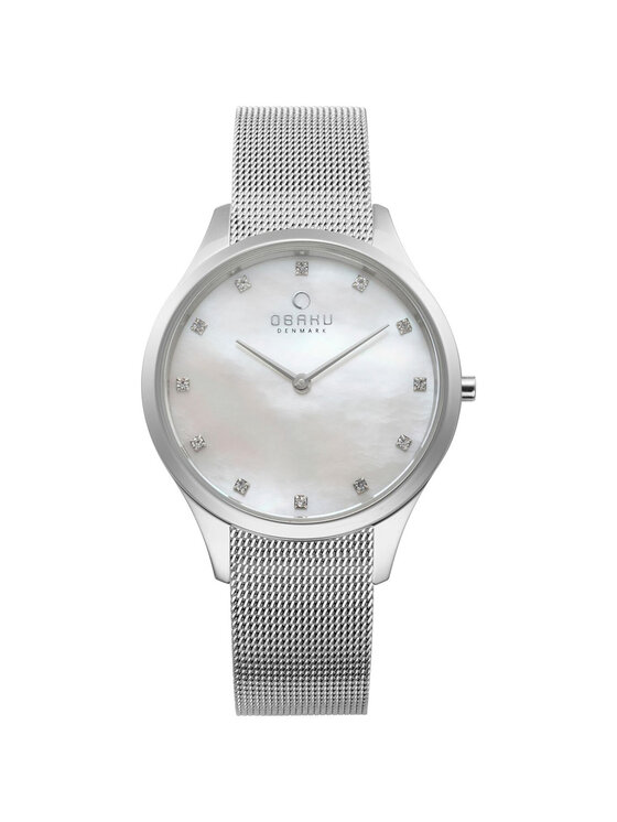 Obaku Obaku Hodinky V217LXCWMC Strieborná