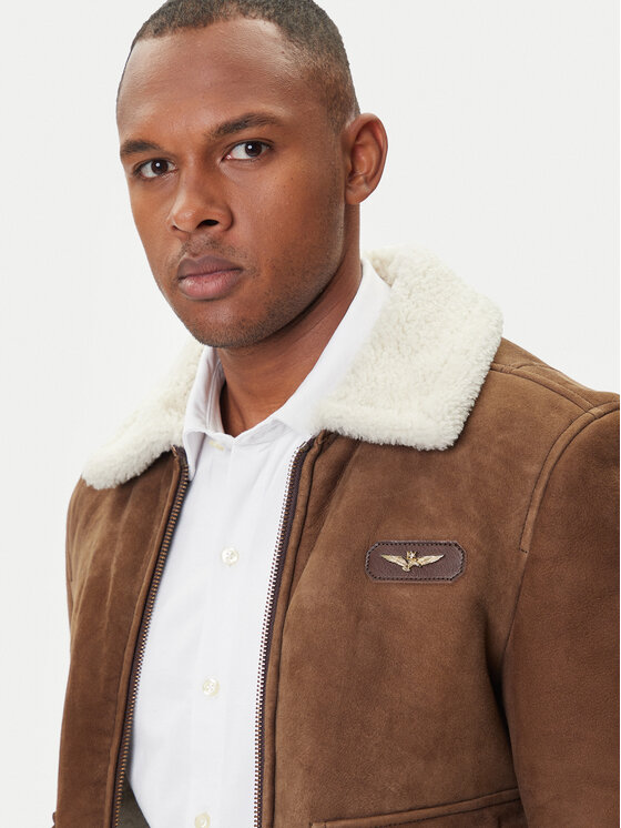 Aeronautica Militare Aeronautica Militare Prijelazna jakna 252PN0163U100893 Smeđa Regular Fit