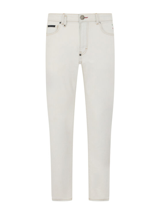 PHILIPP PLEIN PHILIPP PLEIN Jeansy 30580 Biały Slim Fit