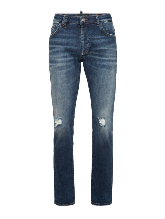 PHILIPP PLEIN PHILIPP PLEIN Jeansy 25917 Modrá Straight Leg