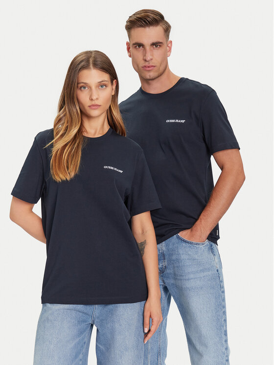 Guess Jeans Guess Jeans Póló M5BI78 K8FQ4 Sötétkék Regular Fit
