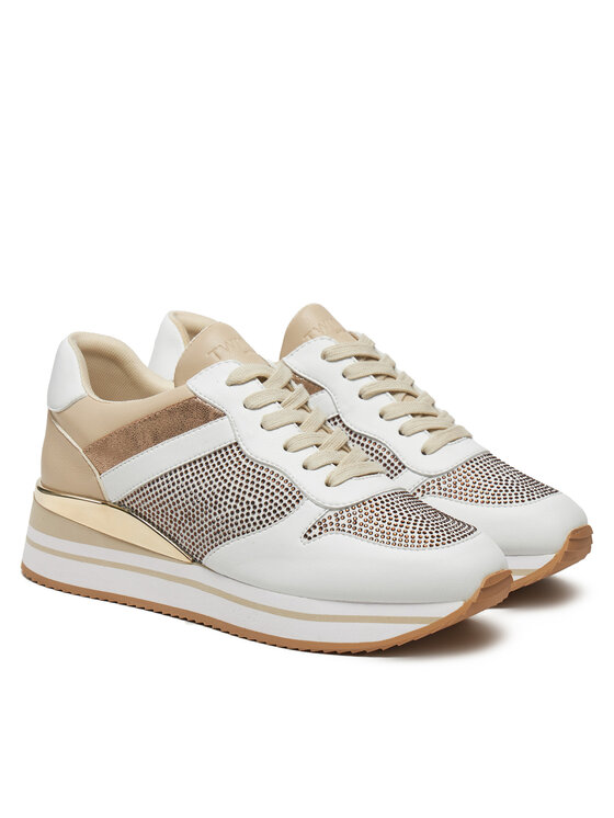 TWINSET TWINSET Sneakersy 242TGT18A Biały