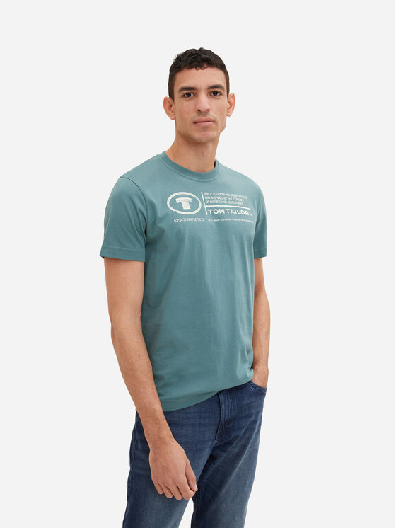 Tom Tailor Tom Tailor T-krekls 1035611 Zaļš Regular Fit