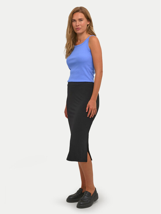Kaffe Kaffe Midi szoknya Malli 10506346 Fekete Regular Fit