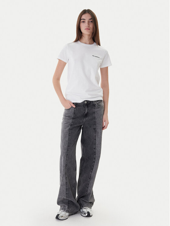 KARL LAGERFELD KARL LAGERFELD T-Shirt A1W17019 Bílá Regular Fit