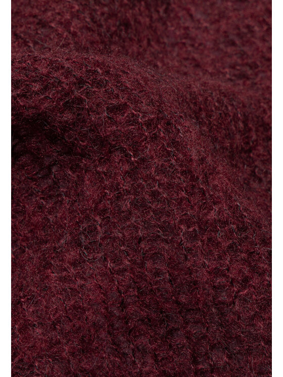 YOU by Tokarska YOU by Tokarska Sweter natalia alpaka Bordowy Regular Fit