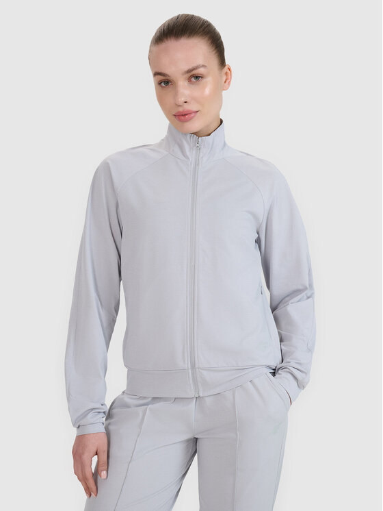 4F 4F Bluza MULTI ACTIVE Szary jasny Regular Fit